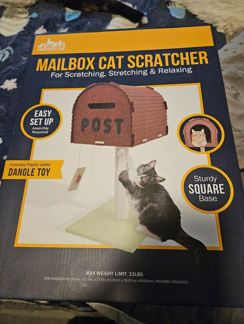 BRAND NEW IN BOX ** Mailbox Cat Scratcher for Scratching, Stretching & Relaxing
